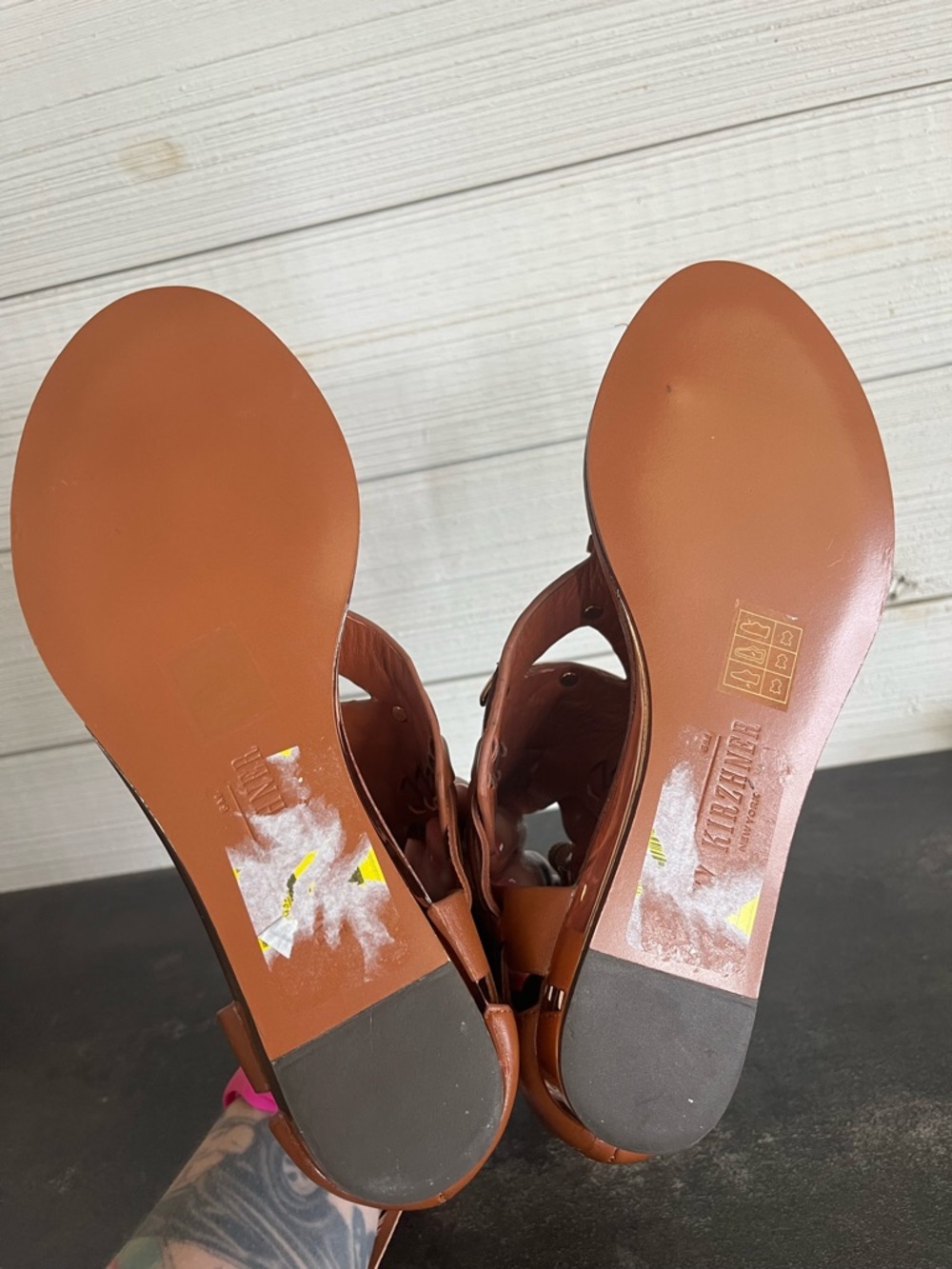 NEW Ivy Kirzhener Bella Trix Sandal size 6 women’s shoes brown gold - Picture 7 of 10